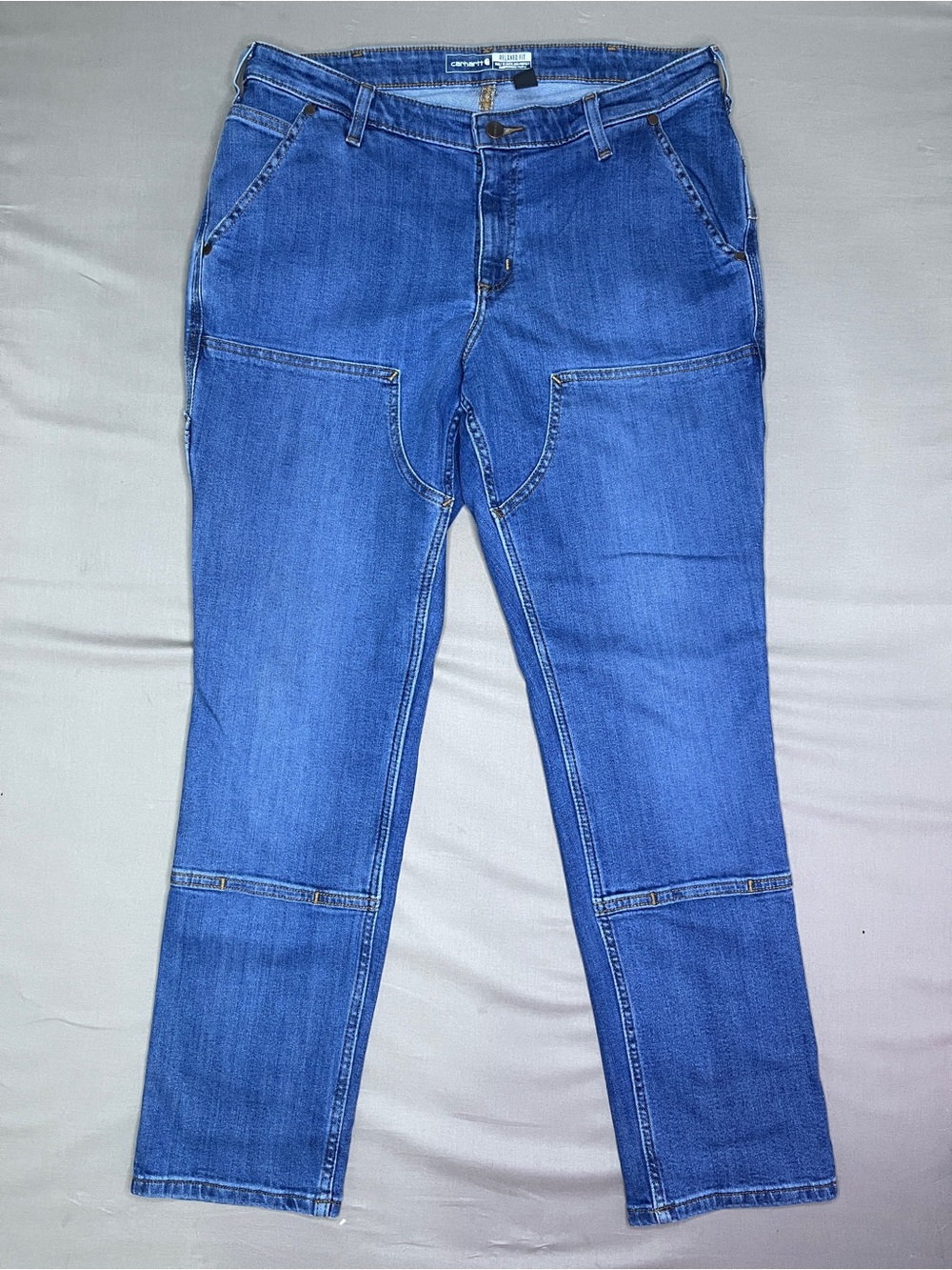 Carhartt Women's Rugged Flex Relaxed Fit Double-Front Jeans Size 14